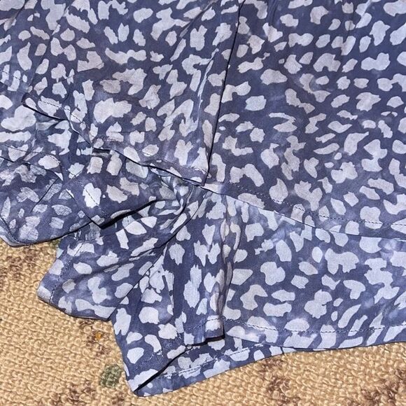 We're All Pretty Girls Blue Strapless romper w ruffles NWOT S - Picture 6 of 7